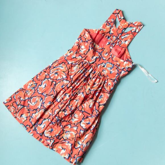 Plenty by Tracy Reese Floral Sleeveless Retro Fit Flare Racerback Dress Sz 10 - Picture 9 of 9
